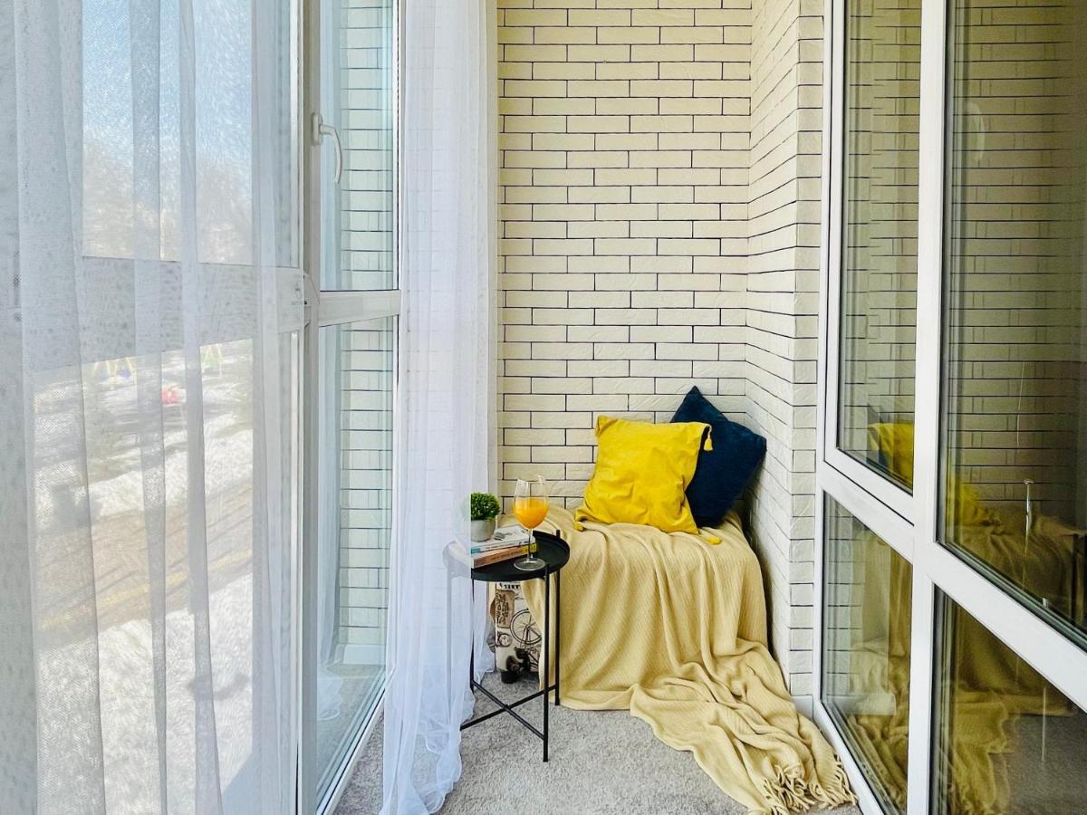 Уютная Стильная Квартира Возле Центрального Парка Горького! Apartamento Almatý Exterior foto
